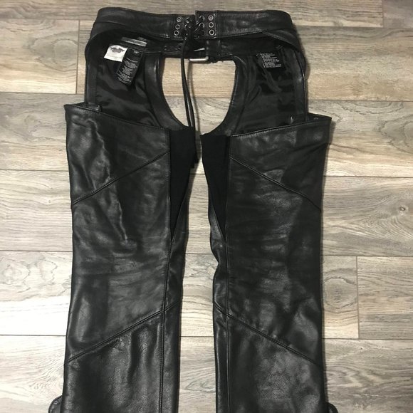 Harley Davidson Deluxe Leather Chaps - Picture 5 of 7